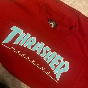 Red & blue thrasher shirt❤️💙